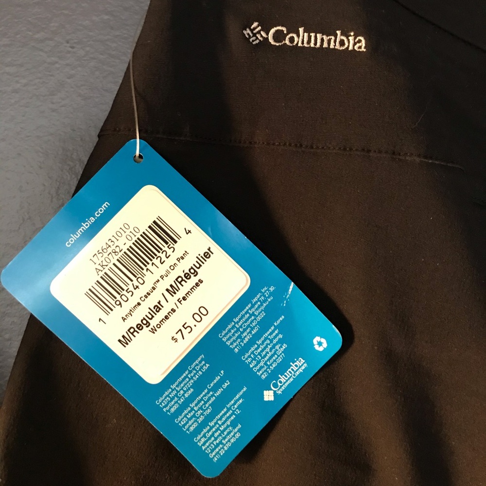 Columbia omnishield pull on pants straight leg M